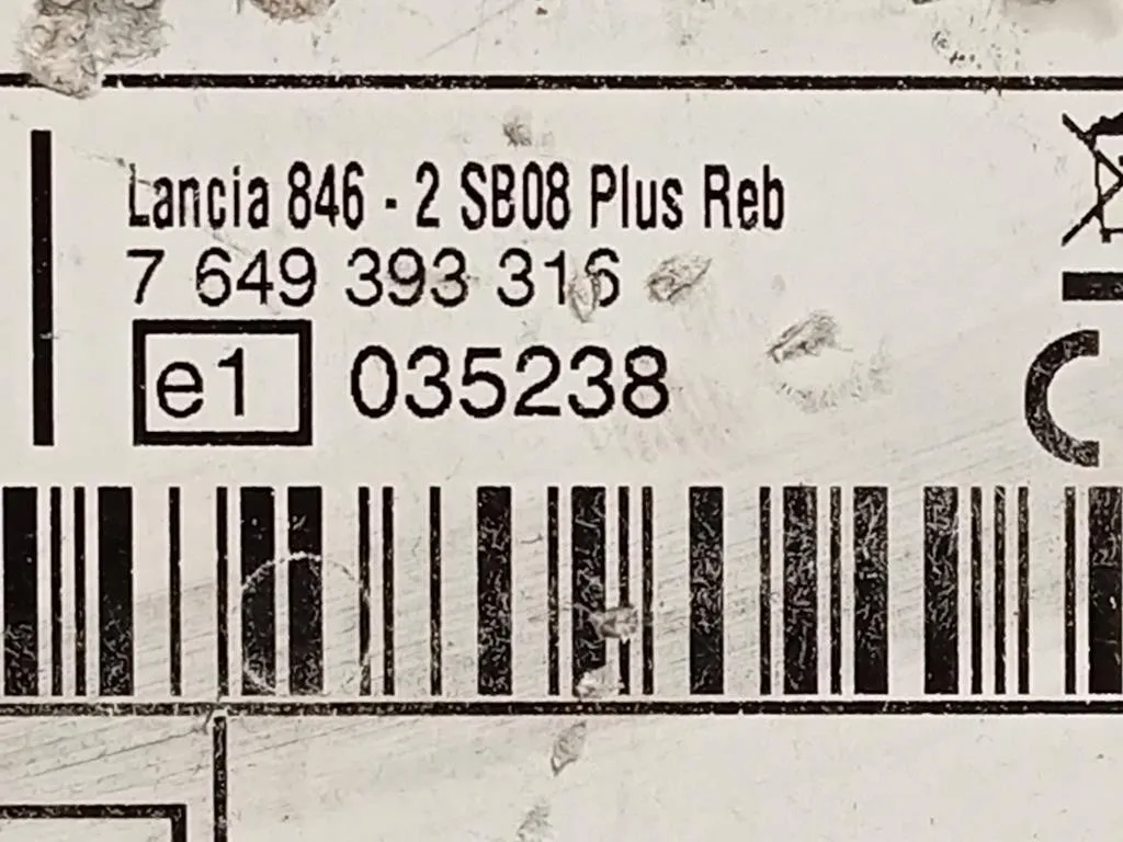 Unità Autoradio 7649393316 Lancia Ypsilon III 2011