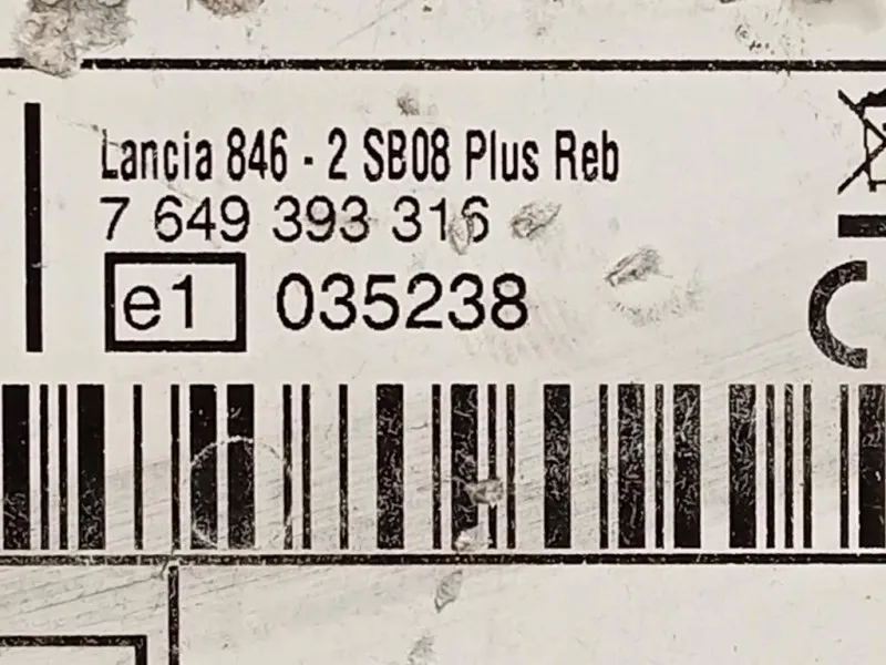 Unità Autoradio 7649393316 Lancia Ypsilon III 2011