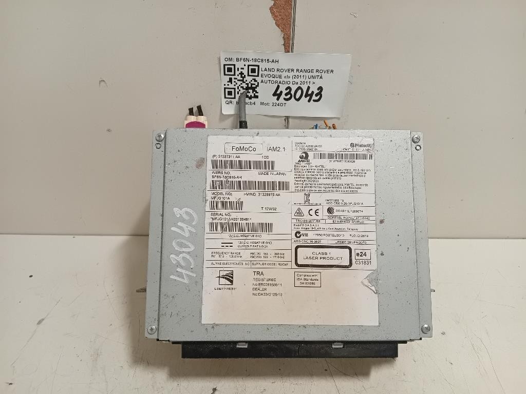 Unità Autoradio BF6N-18C815-AH Land Rover Range Rover Evoque I 2011