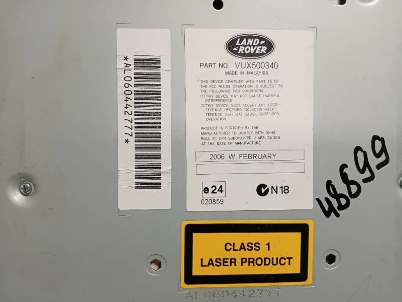 Unità Autoradio VUX500340 Land Rover Range Rover Sport I 2005