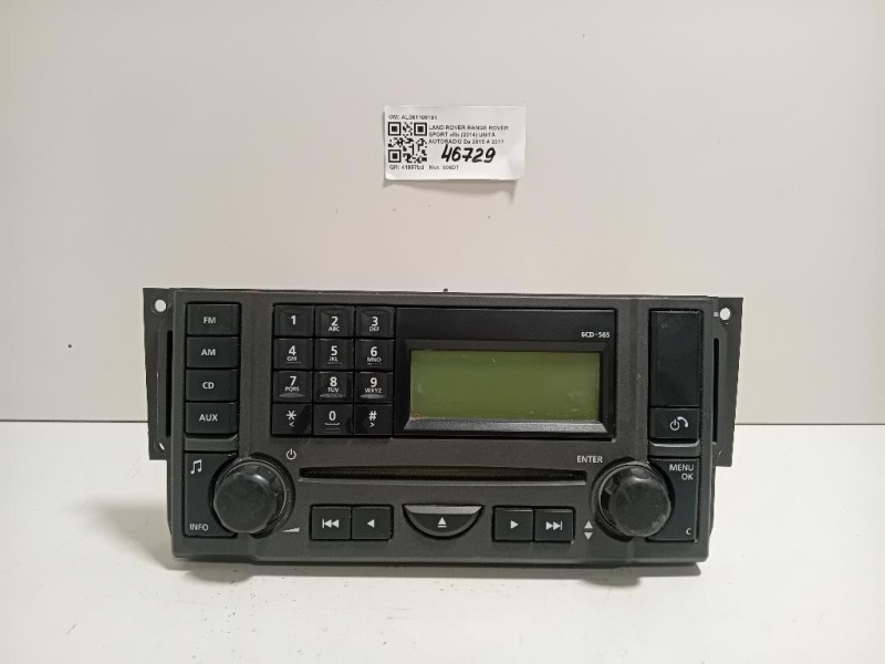 Unità Autoradio VUX500340 Land Rover Range Rover Sport III 2014