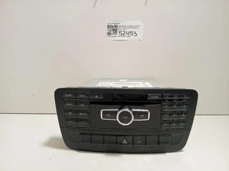 Unità Autoradio A2469009312 Mercedes Classe A W176 2013