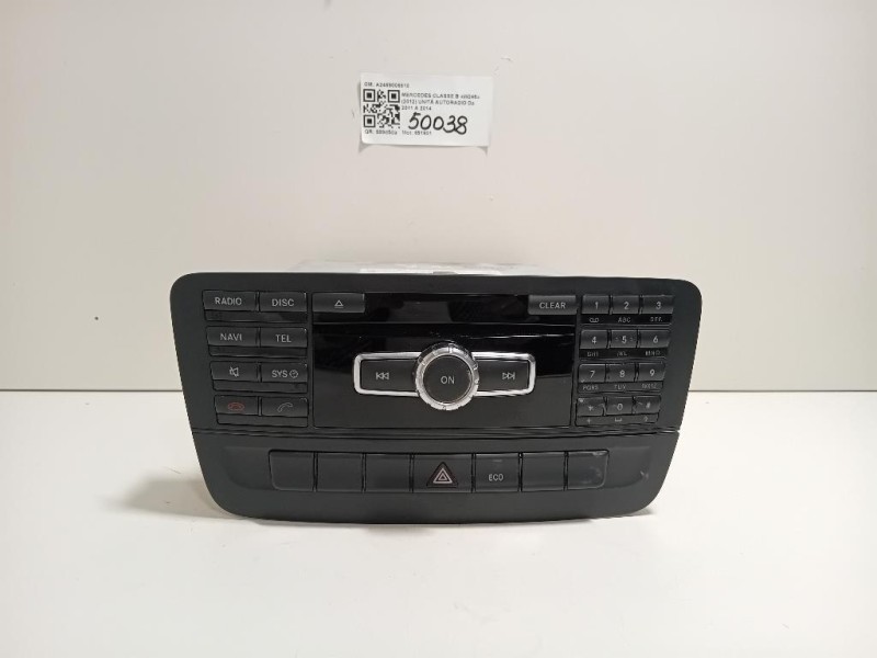 Unità Autoradio A2469006810 Mercedes Classe B W246 2012