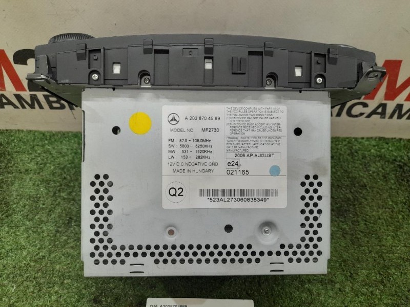 Unità Autoradio A2038704589 Mercedes Classe C W203 2000