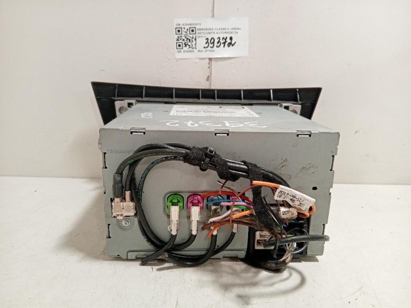 Unità Autoradio A2049002013 Mercedes Classe C W204 2011