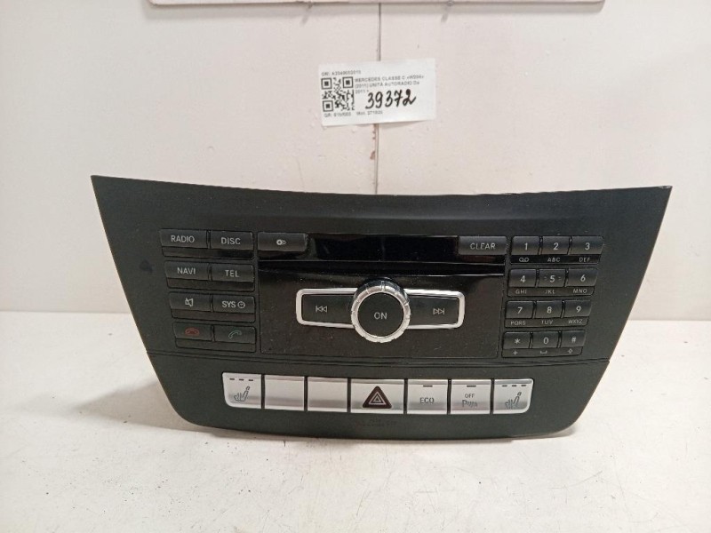 Unità Autoradio A2049002013 Mercedes Classe C W204 2011