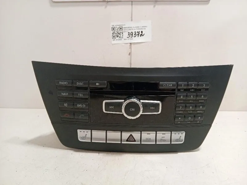 Unità Autoradio A2049002013 Mercedes Classe C W204 2011