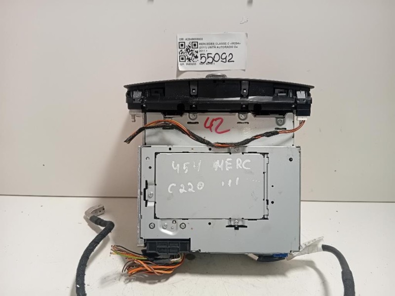 Unità Autoradio A2049005903 Mercedes Classe C W204 2011