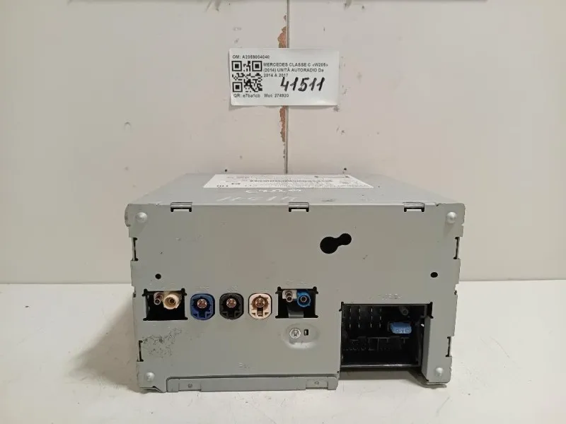 Unità Autoradio A2059004040 Mercedes Classe C W205 2014