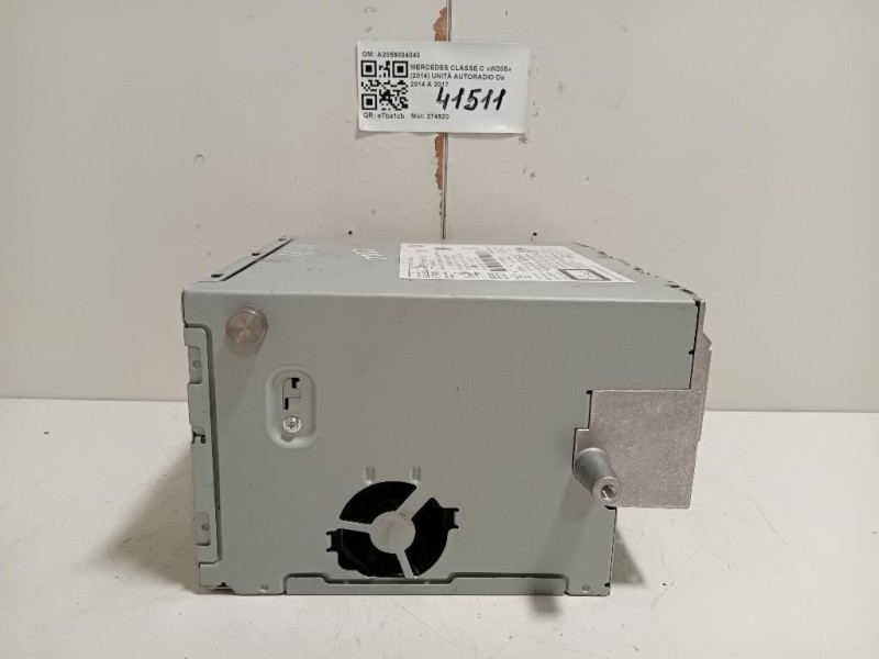 Unità Autoradio A2059004040 Mercedes Classe C W205 2014