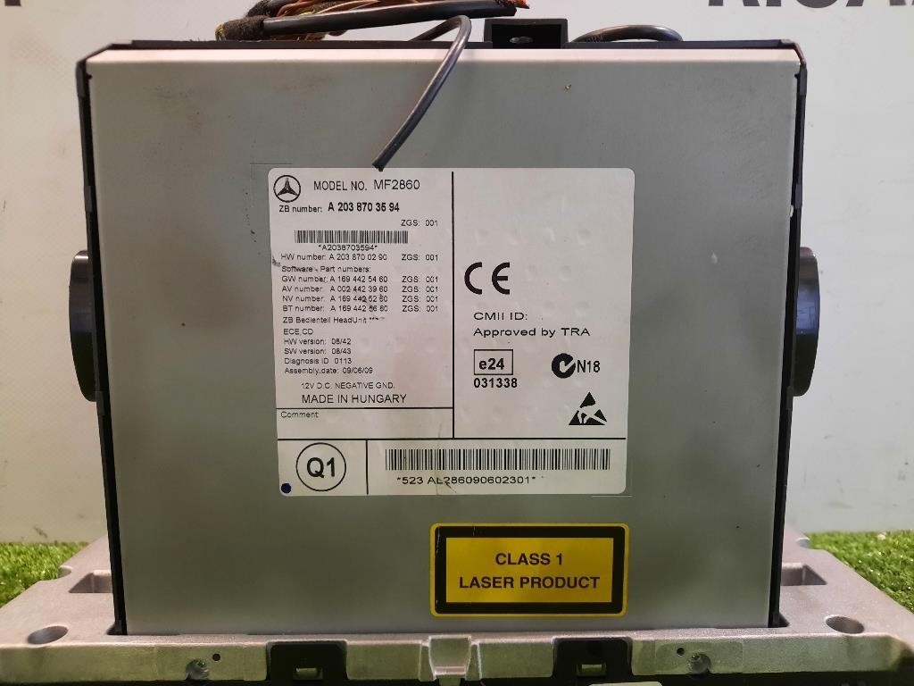Unità Autoradio A2038703594 Mercedes Classe CLC Cl203 2008