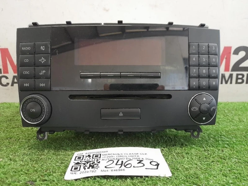 Unità Autoradio A2098206589 Mercedes Classe CLK C209 2003