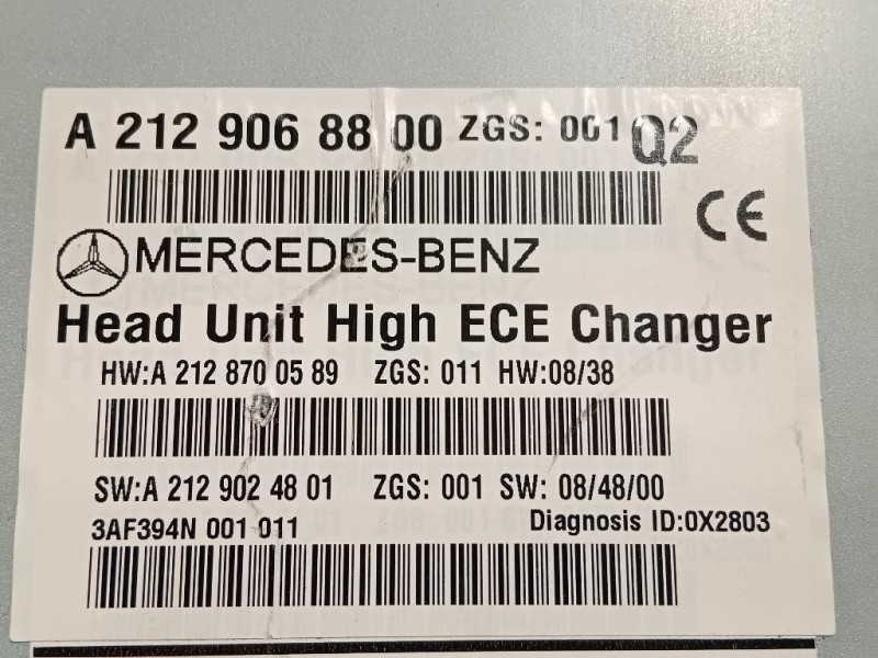 Unità Autoradio A2129068800 Mercedes Classe E C207 Coupé 2010