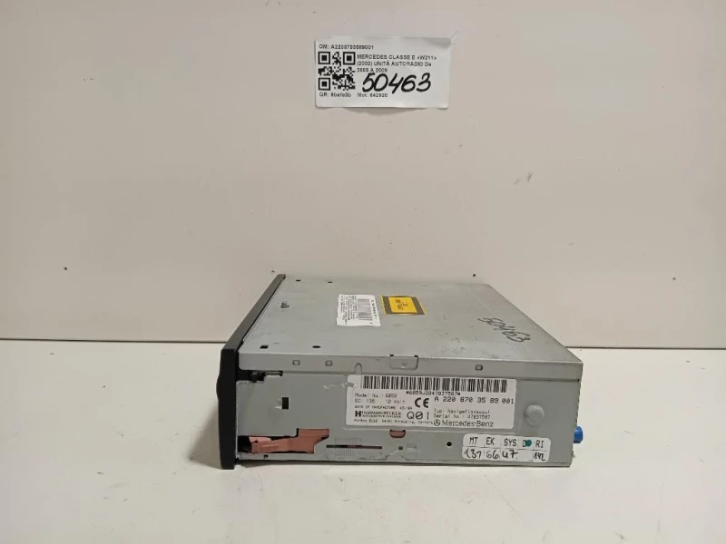 Unità Autoradio A2208703589001 Mercedes Classe E W211 2002