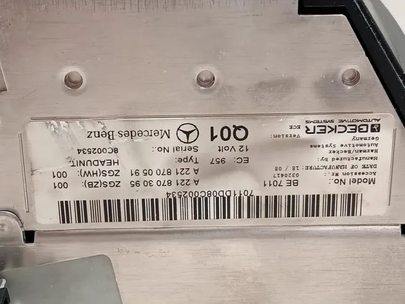 Unità Autoradio A2218703095 Mercedes Classe S W221 2006