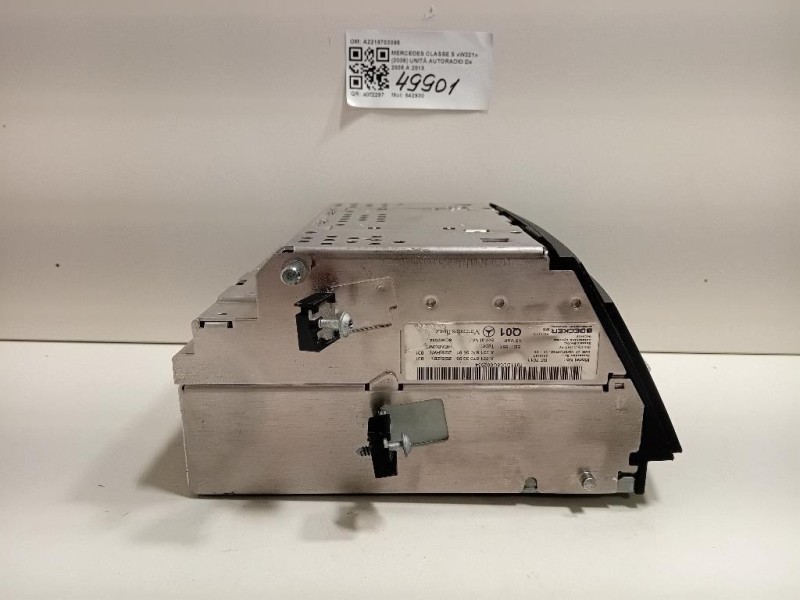 Unità Autoradio A2218703095 Mercedes Classe S W221 2006