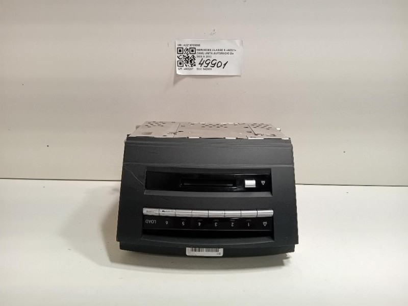 Unità Autoradio A2218703095 Mercedes Classe S W221 2006