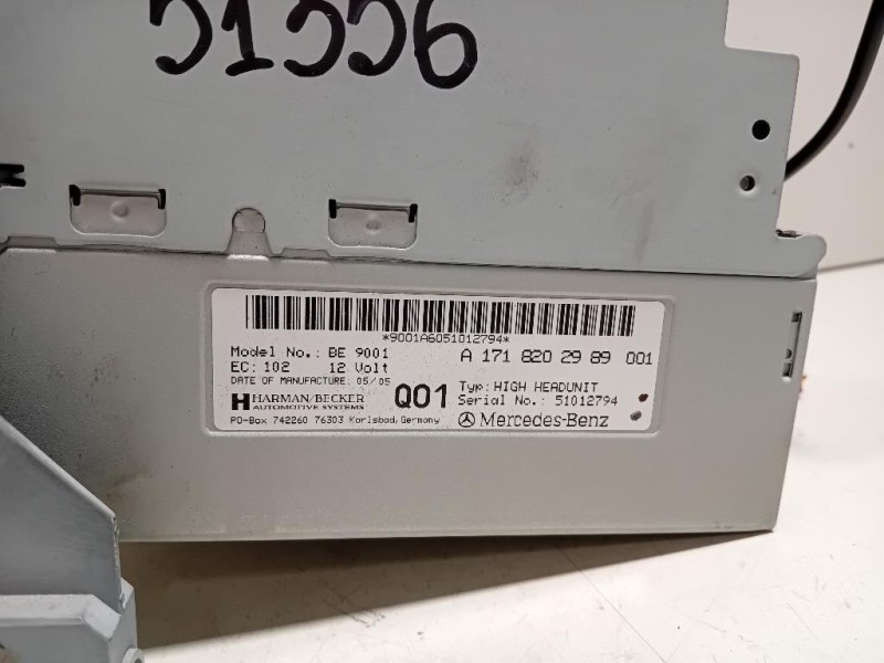 Unità Autoradio A1718202989 Mercedes Classe SLK R171 2004