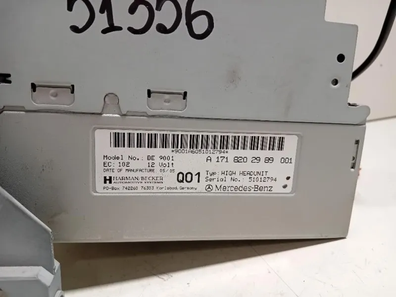 Unità Autoradio A1718202989 Mercedes Classe SLK R171 2004