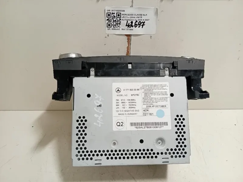 Unità Autoradio A1718200386 Mercedes Classe SLK R171 2004