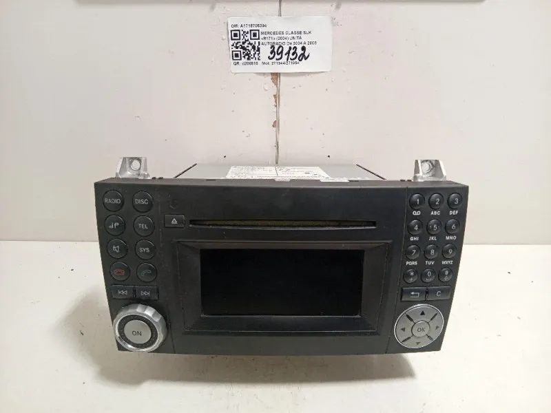 Unità Autoradio A1718705394 Mercedes Classe SLK R171 2004