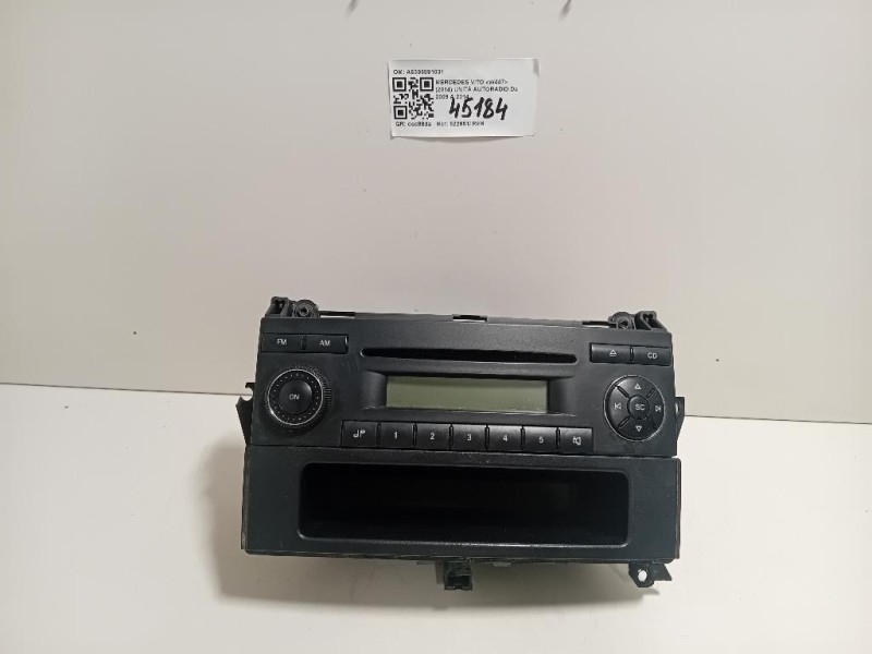 Unità Autoradio A6396891031 Mercedes VITO W447 2014