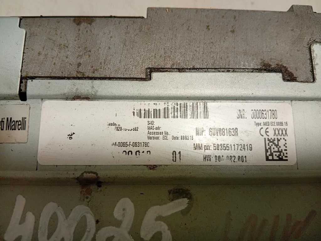 Unità Autoradio 65129350007 Mini MINI Cooper F56 2014