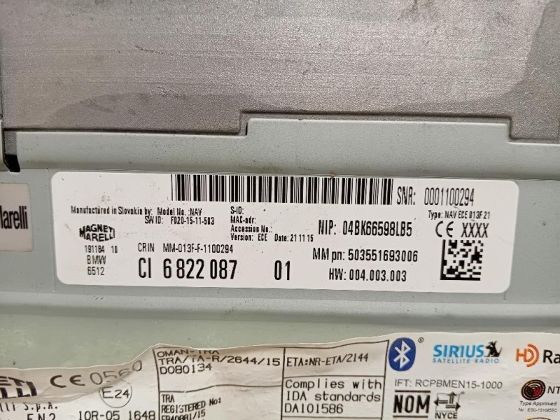 Unità Autoradio 6822087 Mini MINI Cooper F56 2014