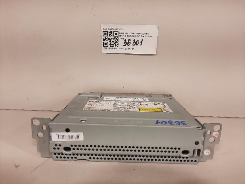 Unità Autoradio 555551173003 Mini MINI ONE F55 2014