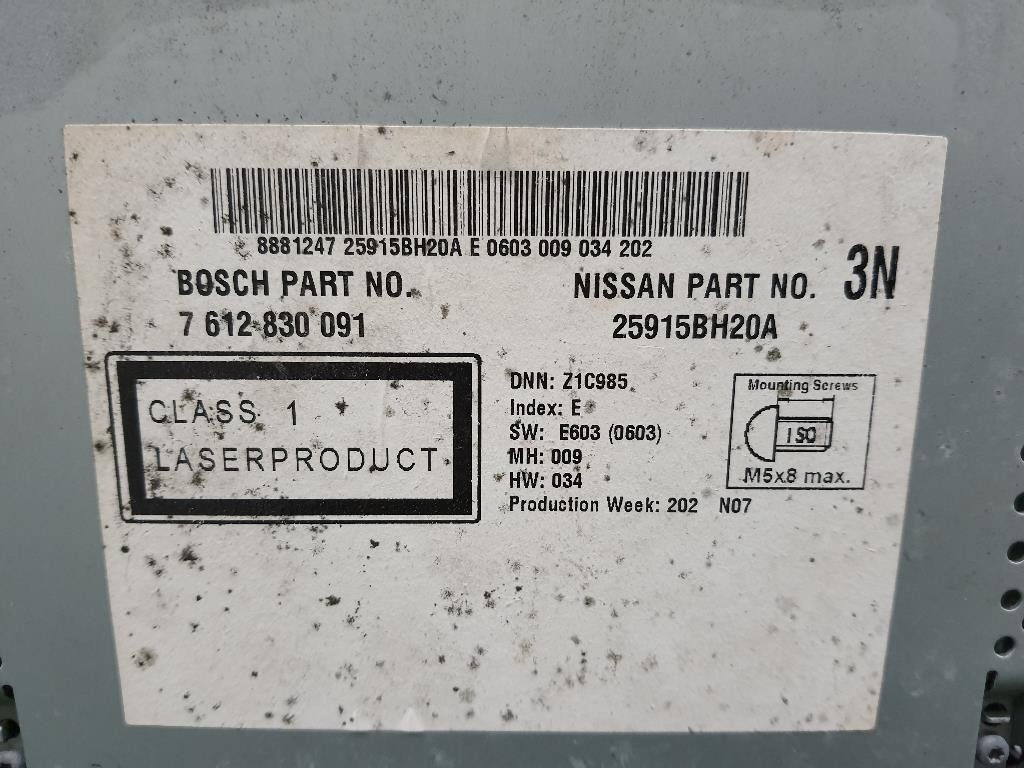 Unità Autoradio 25915BH20A Nissan Micra IV 2011