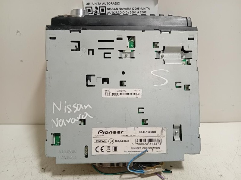 Unità Autoradio UNITÀ AUTORADIO Nissan Navara 2005
