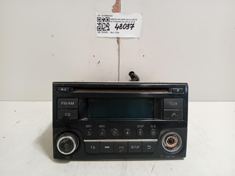 Unità Autoradio 28185BH30D Nissan Navara 2010