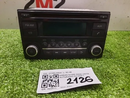 Unità Autoradio 28185JX50A Nissan Nv200 2009