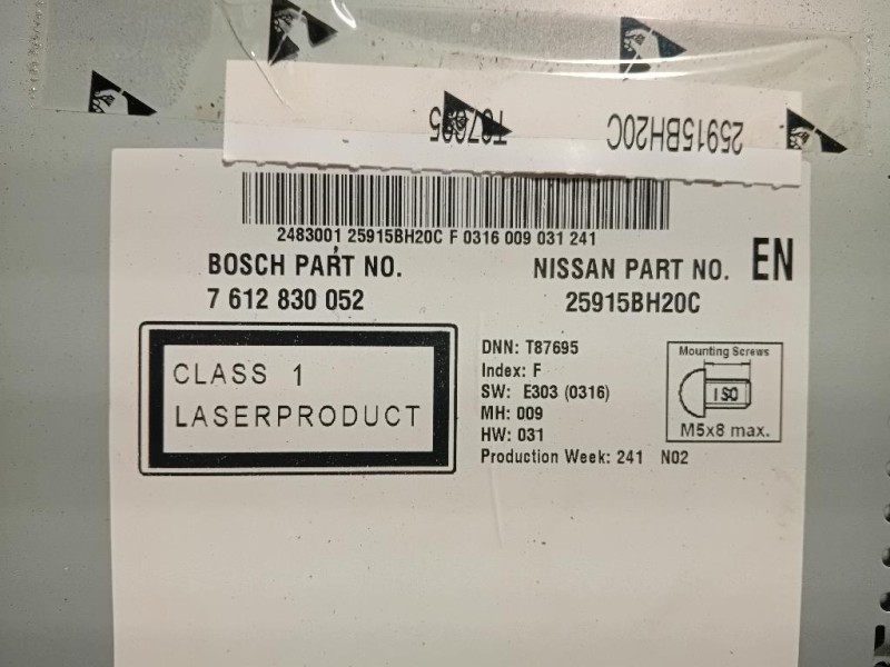 Unità Autoradio 7612830052 Nissan Qashqai I 2010