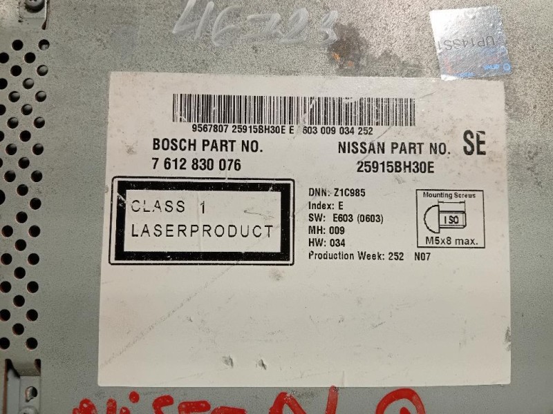 Unità Autoradio 7 612 830 076 Nissan Qashqai+2 2010