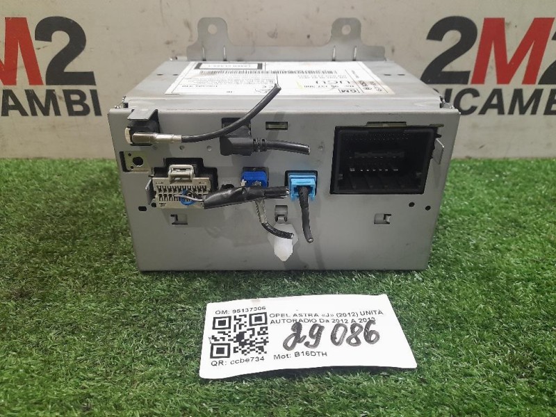 Unità Autoradio 95137306 Opel Astra J 2012