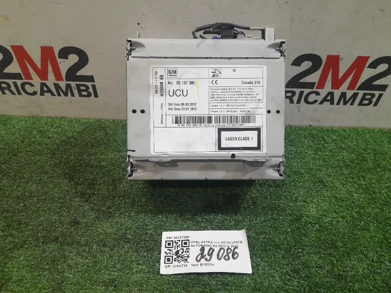 Unità Autoradio 95137306 Opel Astra J 2012