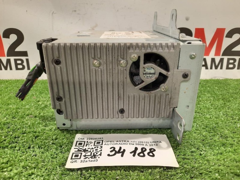 Unità Autoradio 22836293 Opel Astra J 2012