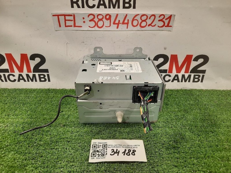 Unità Autoradio 22836293 Opel Astra J 2012