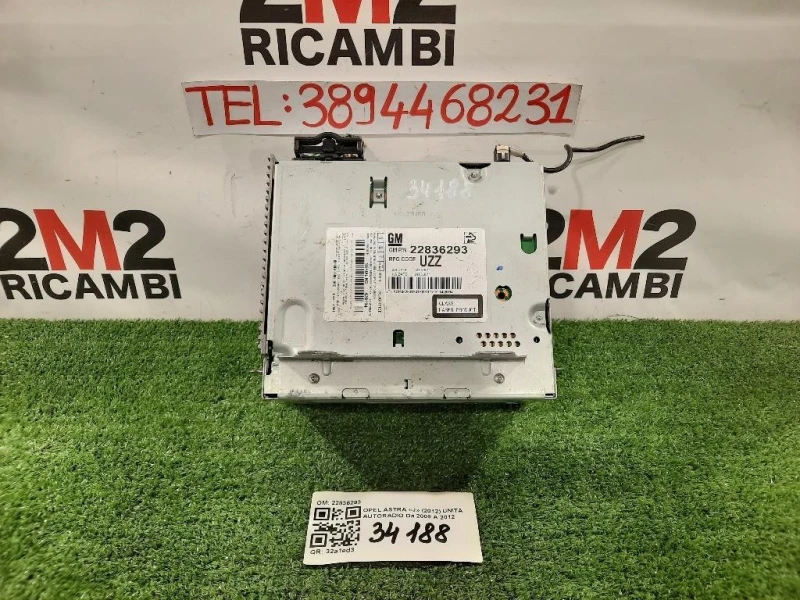 Unità Autoradio 22836293 Opel Astra J 2012