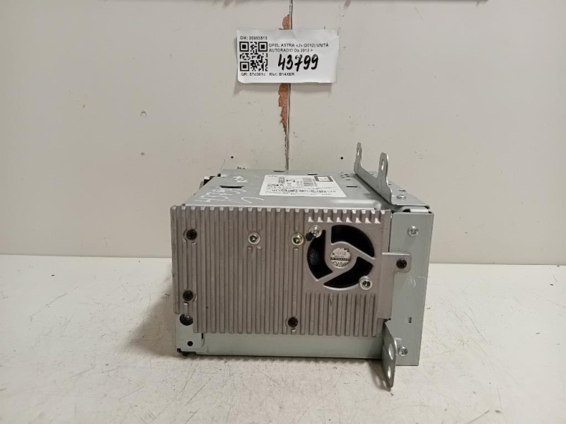 Unità Autoradio 20983513 Opel Astra J 2012