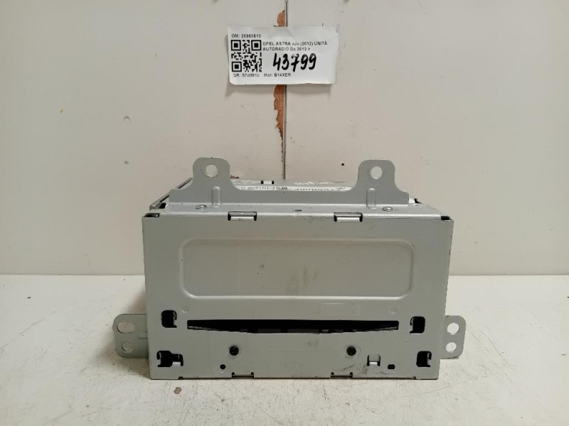 Unità Autoradio 20983513 Opel Astra J 2012