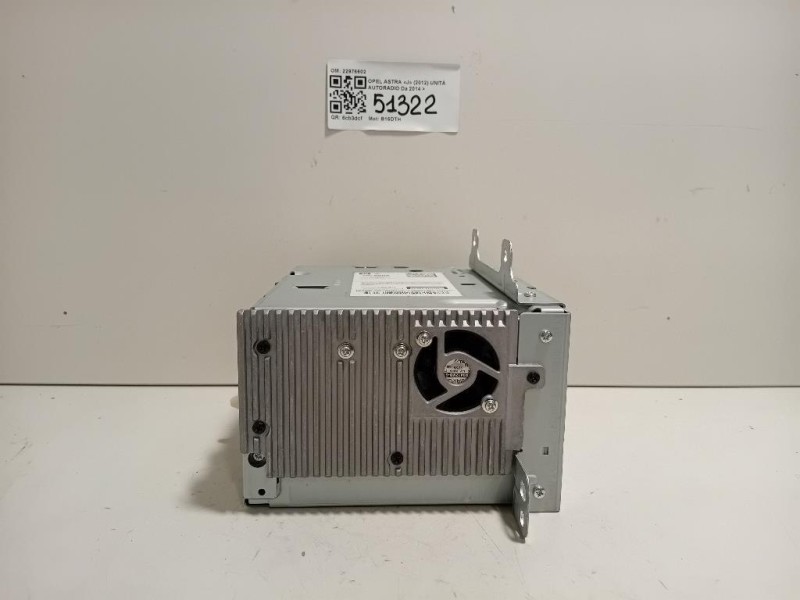 Unità Autoradio 22976602 Opel Astra J 2012