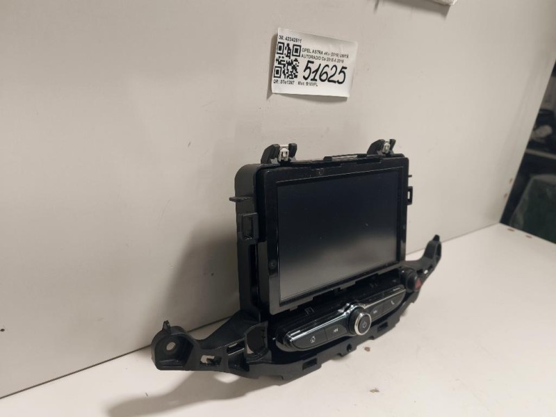 Unità Autoradio 42342511 Opel Astra K 2016