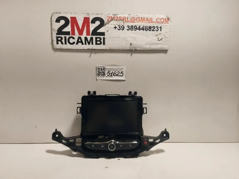 Unità Autoradio 42342511 Opel Astra K 2016