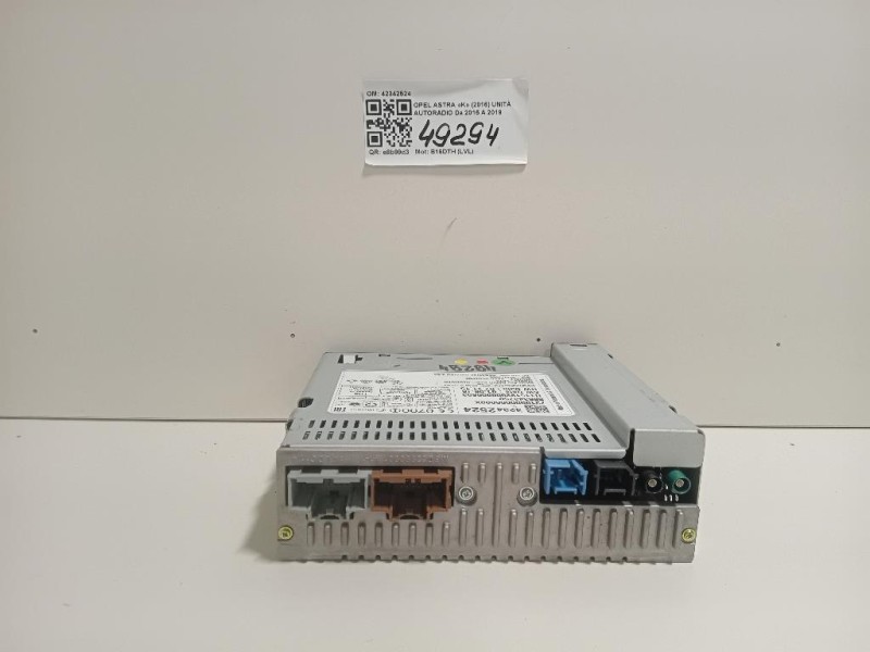Unità Autoradio 42342524 Opel Astra K 2016