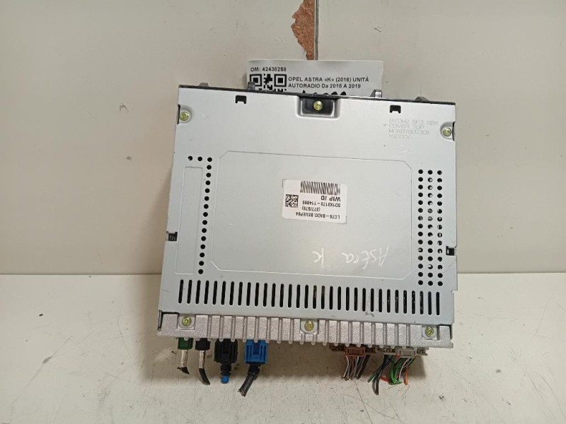 Unità Autoradio 42438258 Opel Astra K 2016