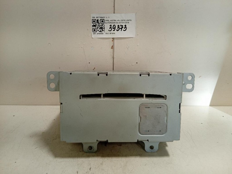Unità Autoradio 557799431 Opel Astra K 2016