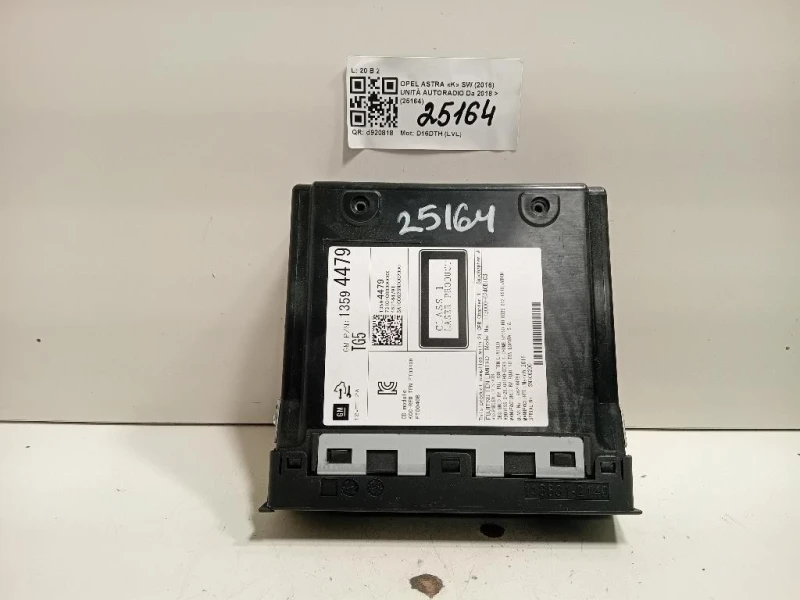 Unità Autoradio Opel Astra K SW 2016