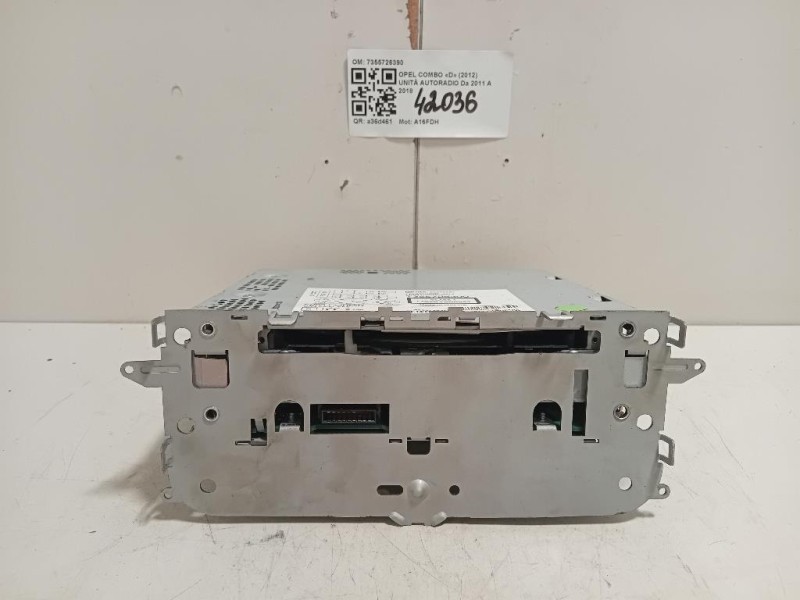 Unità Autoradio 7355726390 Opel Combo D 2012